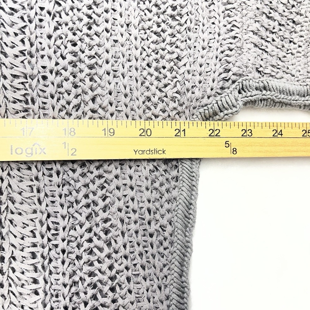 The Kooples Open‎ Knit Sweater Womens Medium Gray - Picture 8 of 13